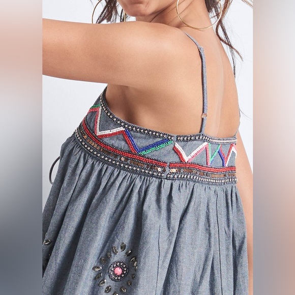 NWT Venus Embroidered and Beaded Maxi Dress - Picture 5 of 13